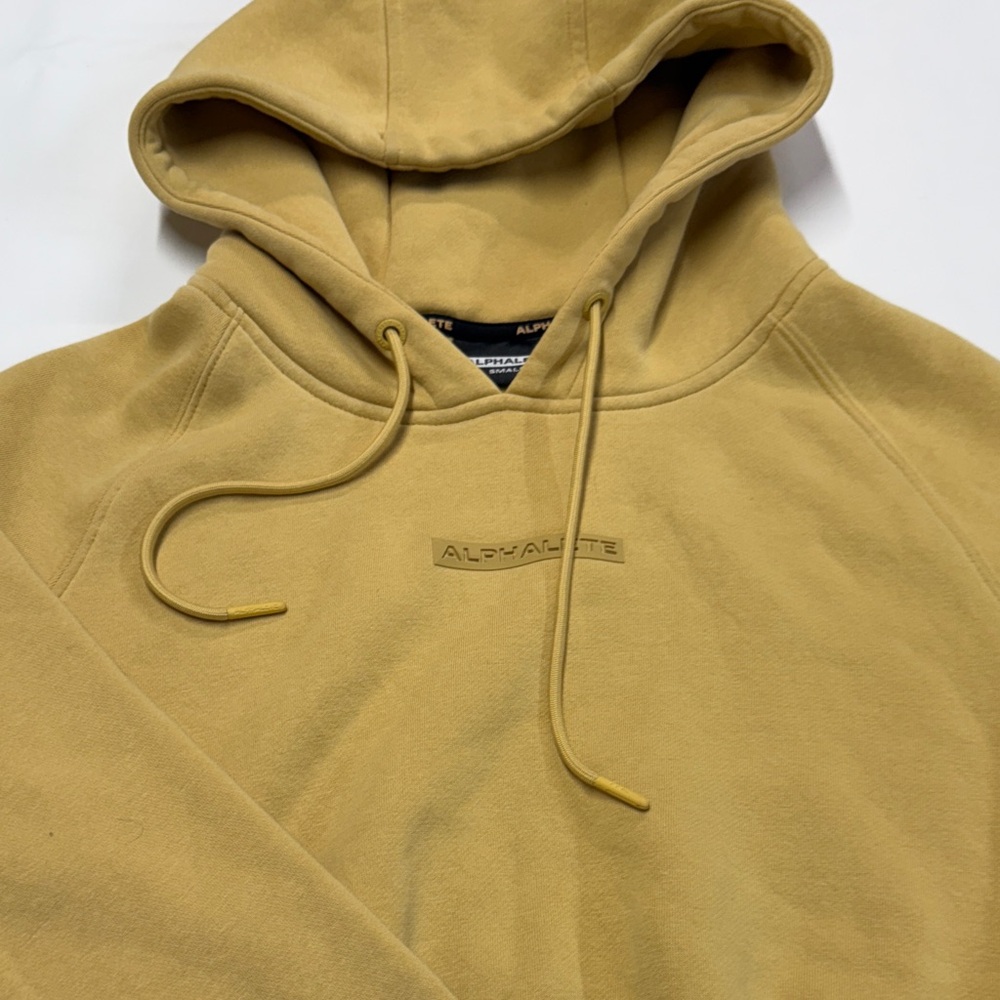 Alphalete Women’s Mustard Cropped Hoodie size S - Picture 1 of 6
